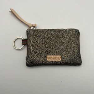 Consuela Shimmering Gold Pouch NWOT